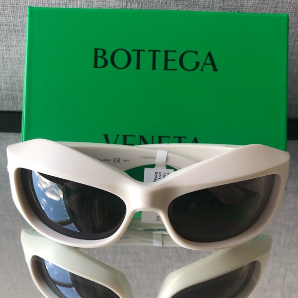 Bottega Veneta Cream Sunglasses